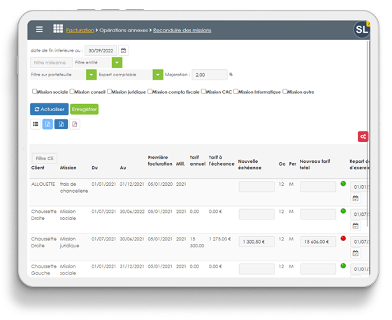 reconduite des missions expert comptable